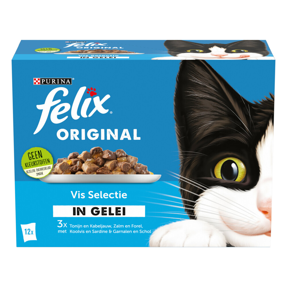 Felix Original Vis Selectie in Gelei12 x 85 gr