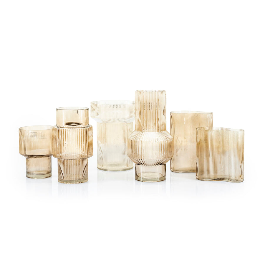 FURNILUX - Riba 2 vaas - Grey 15.5 x 15.5 x 28 cm