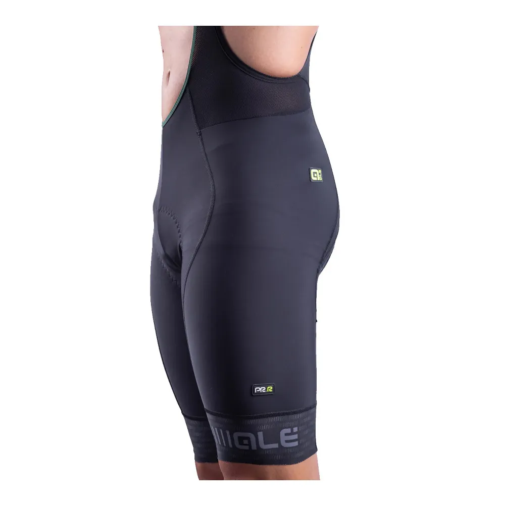 Ale GREEN ROAD - Cuissard À bretelles Homme black/charcoal grey