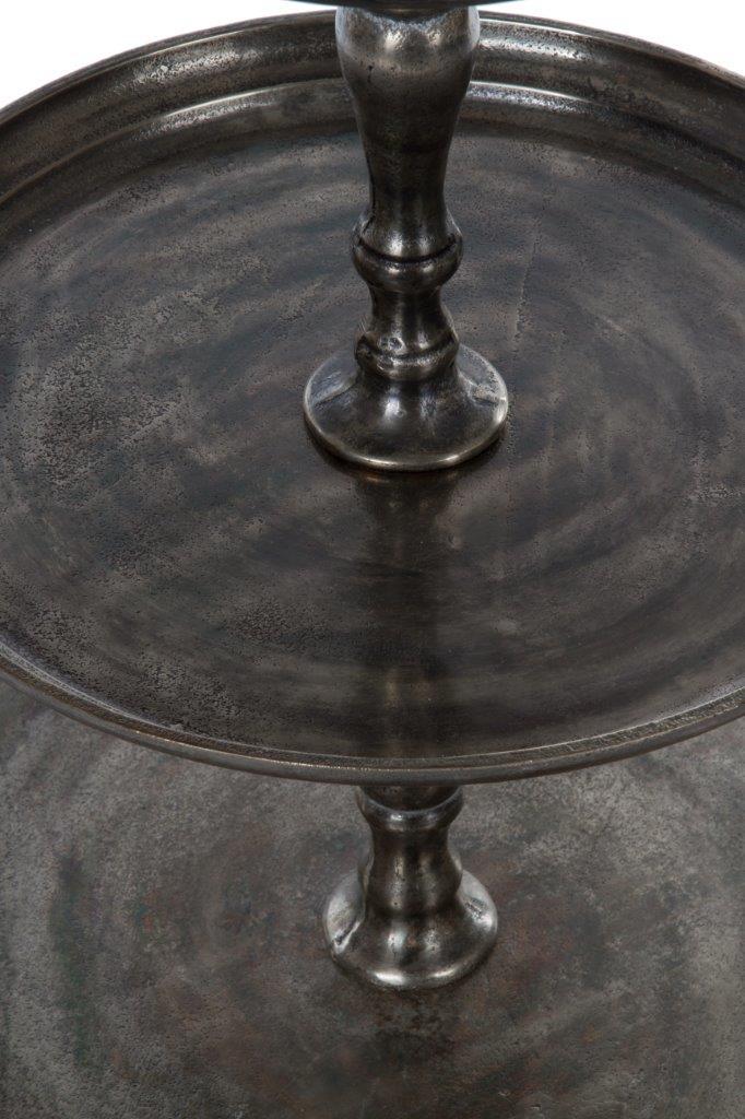 Etagere ETAGA - silberfarben - Metall - 3 Ebenen