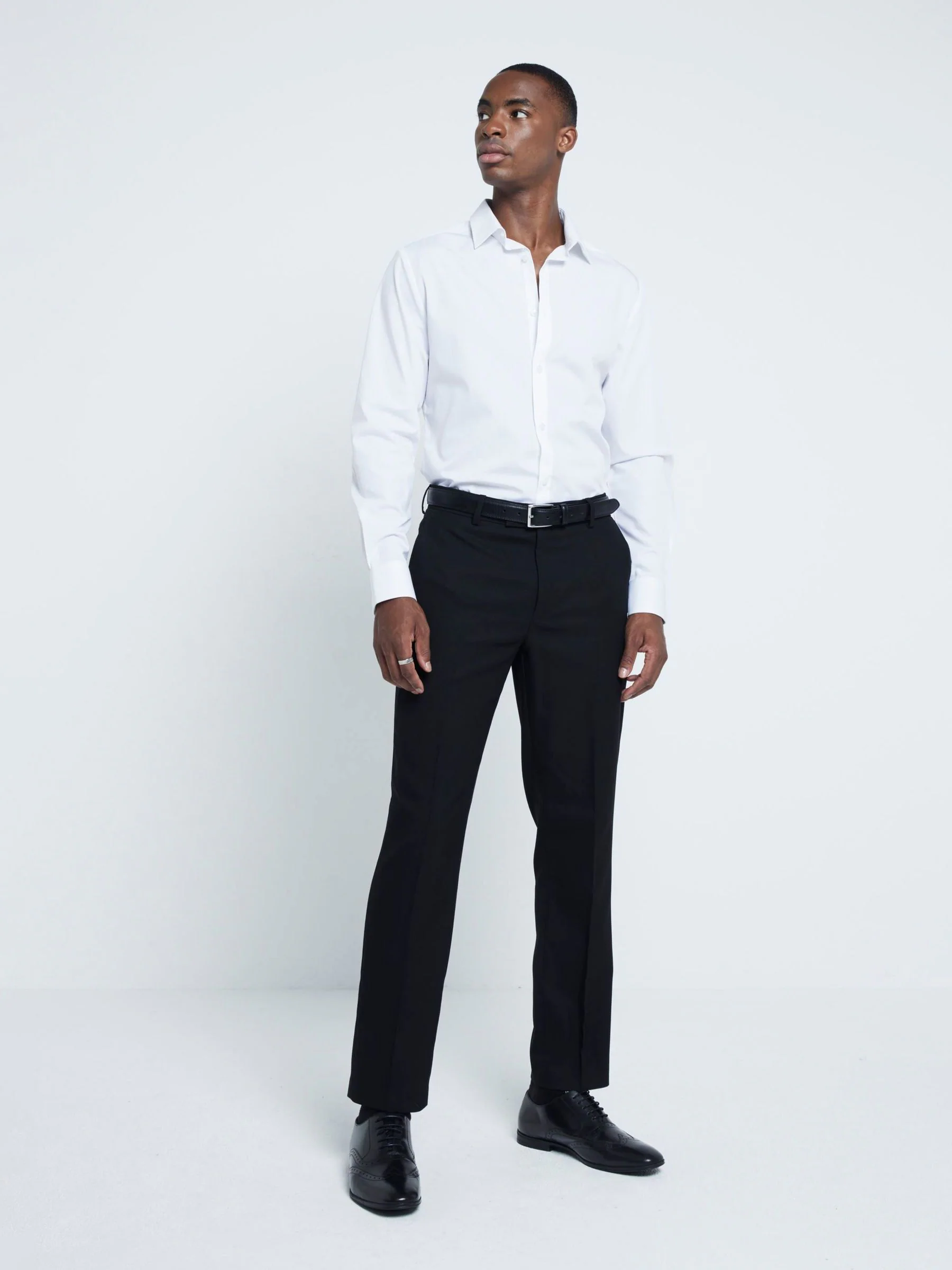 Wit - River Island Slim Fit Formal Shirt