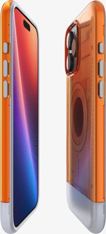 Spigen - Classic C1 - Hoesje - Oranje - TPU - MagSafe Compatibel