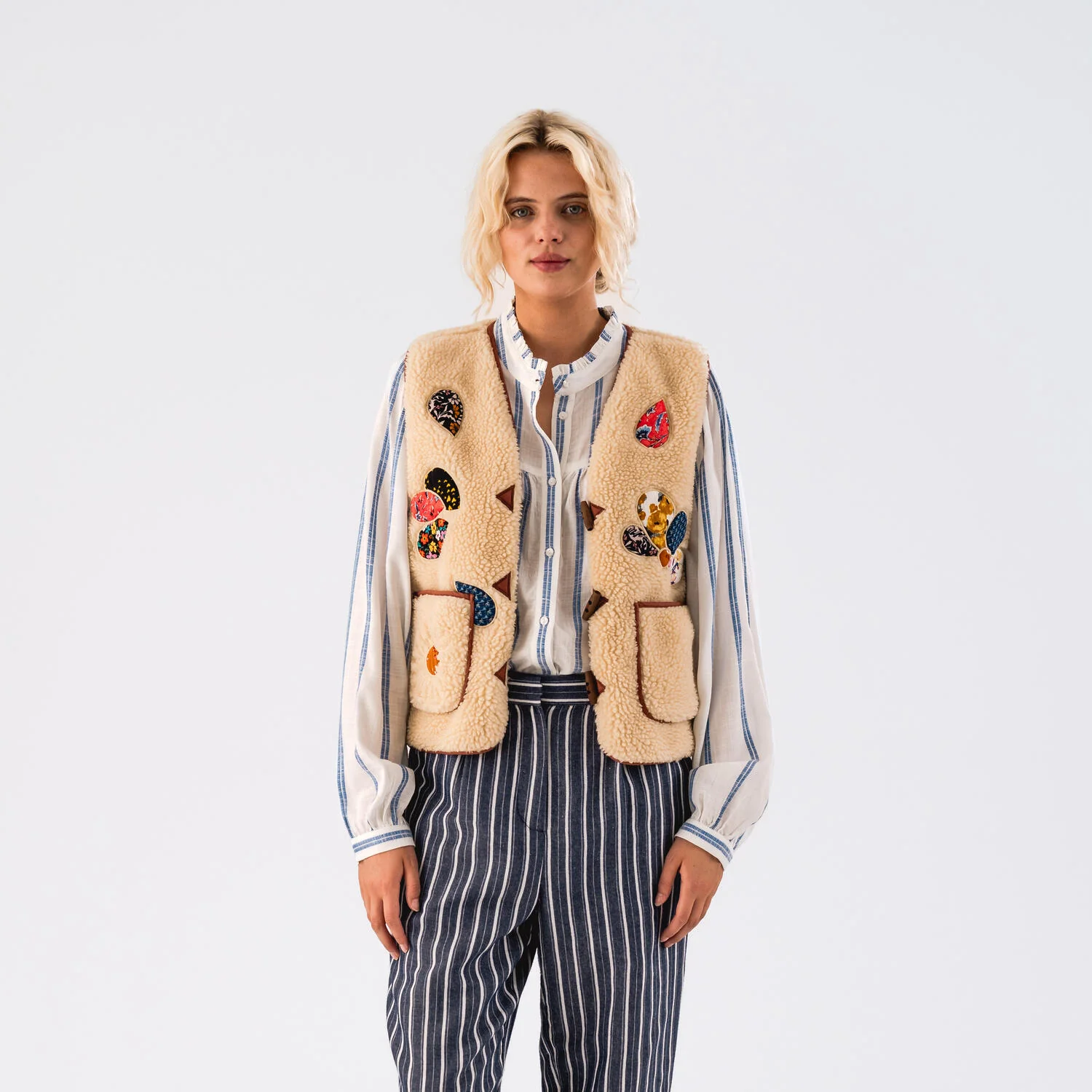 Lollys Laundry  Hugo Teddy vest - Acsid Print