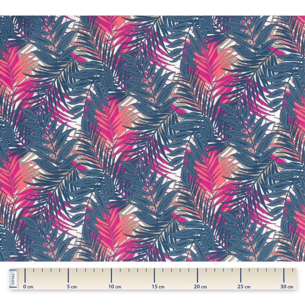 Coupon Tissu 50 Cm Tropical Fire