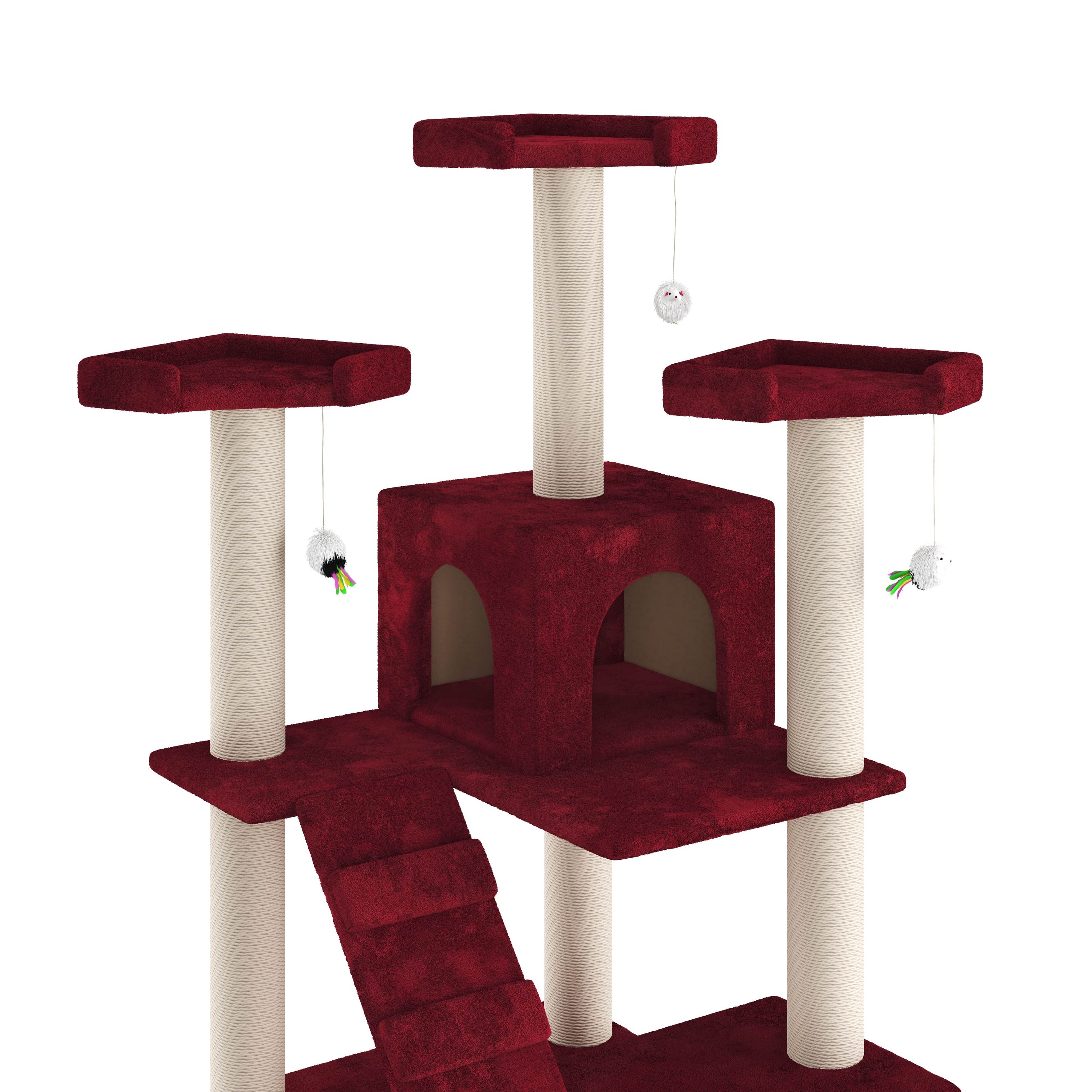 Katzenbaum MIRO 182 cm rot