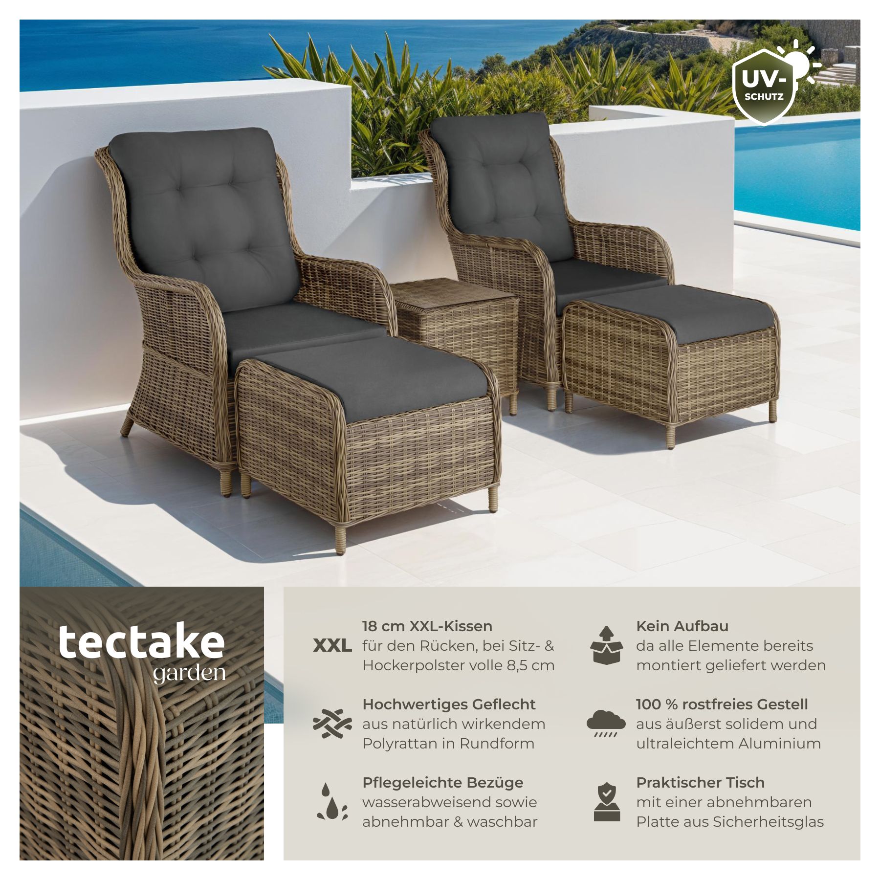 Rattan Sitzgruppe Benissa