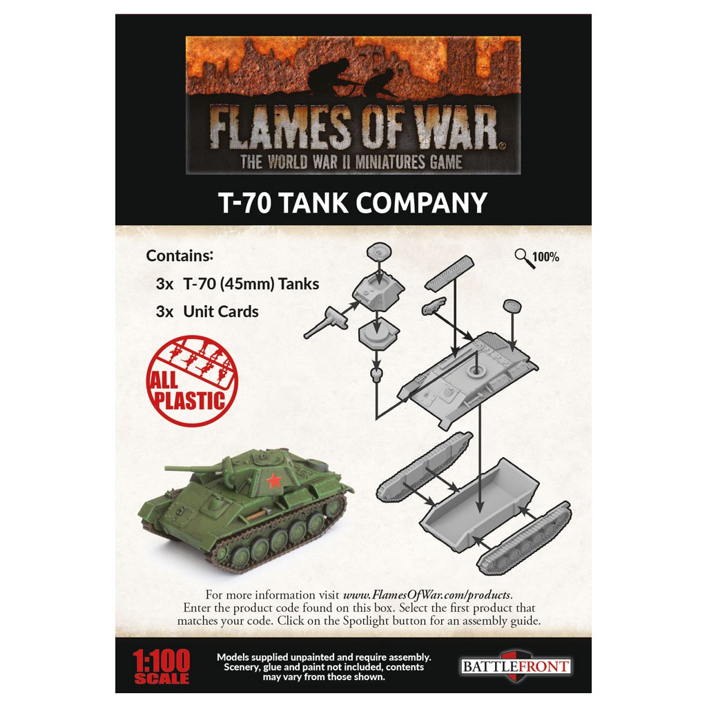 Flames of War - T-70 Tank Company