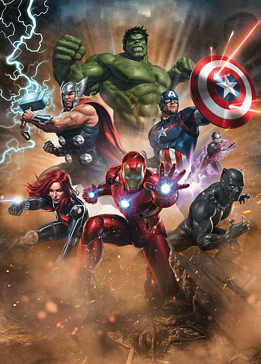 Papier peint panoramique Avengers Superpower 200x280cm Komar