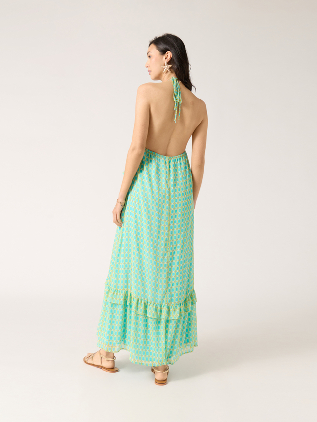 Robe longue dos nu