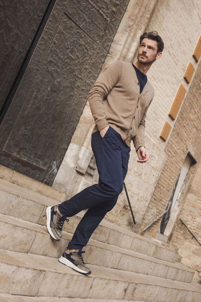 Xsensible Manhattan Stretchwalker Sneakers Taupe Heren