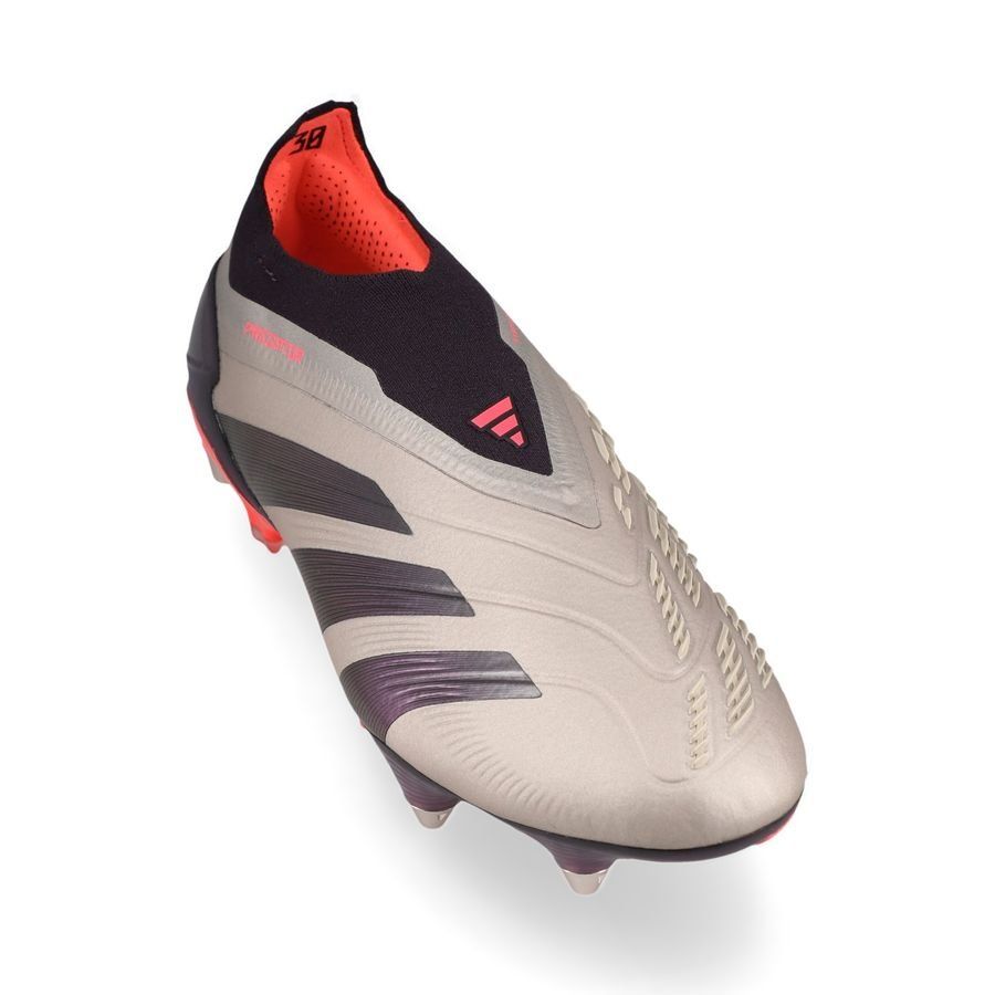 adidas Predator Elite Laceless SG Vivid Horizon - Argenté/Aurora Black/Turbo
