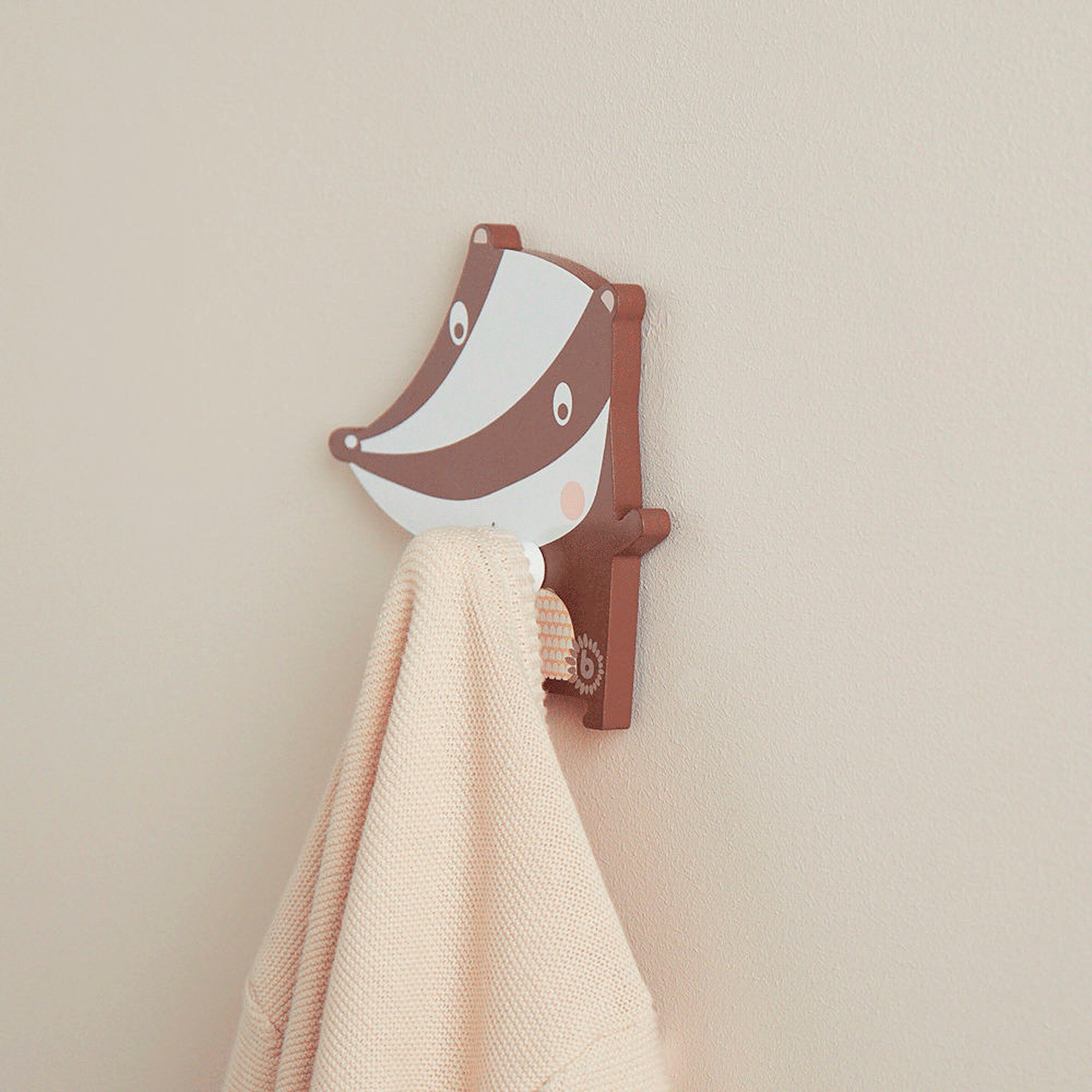 Bieco Kindergarderobe Dachs Grau