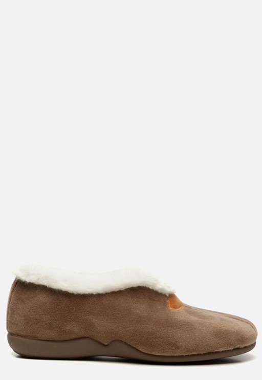 Basicz Pantoffels taupe Textiel
