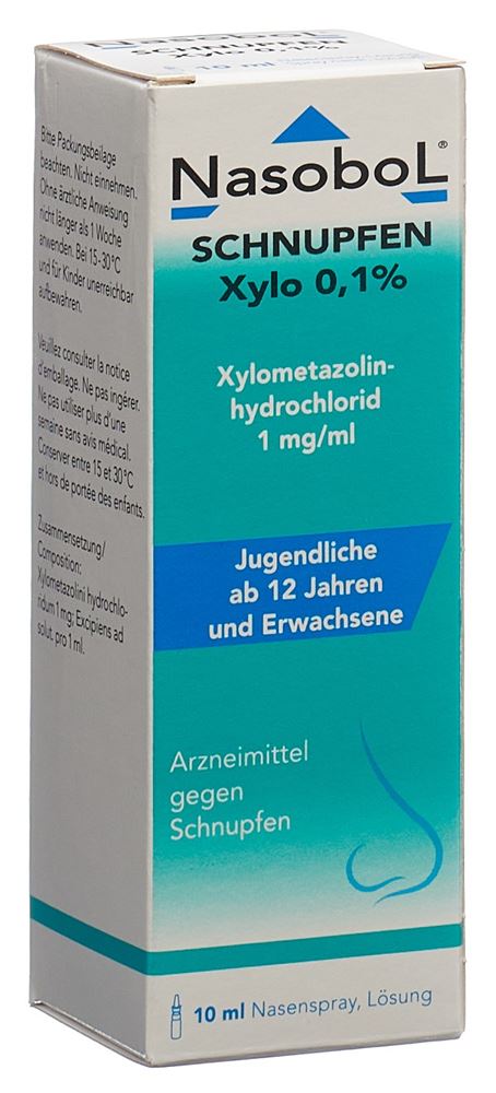 NASOBOL Schnupfen Xylo 0.1 %<br>10 ml, Flasche, Nasenspray, Lösung