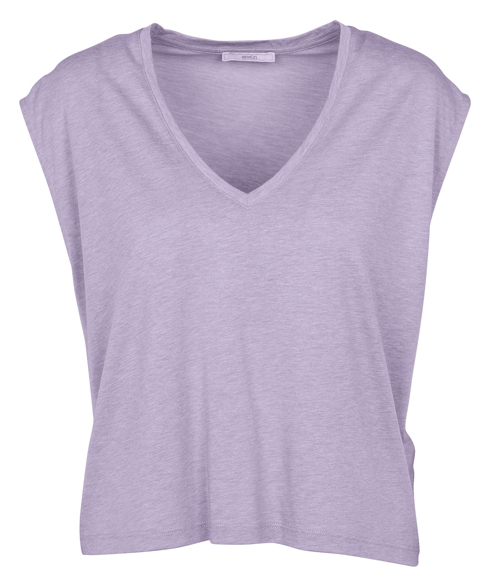 THE V - Tee-shirt col V ample | Violet