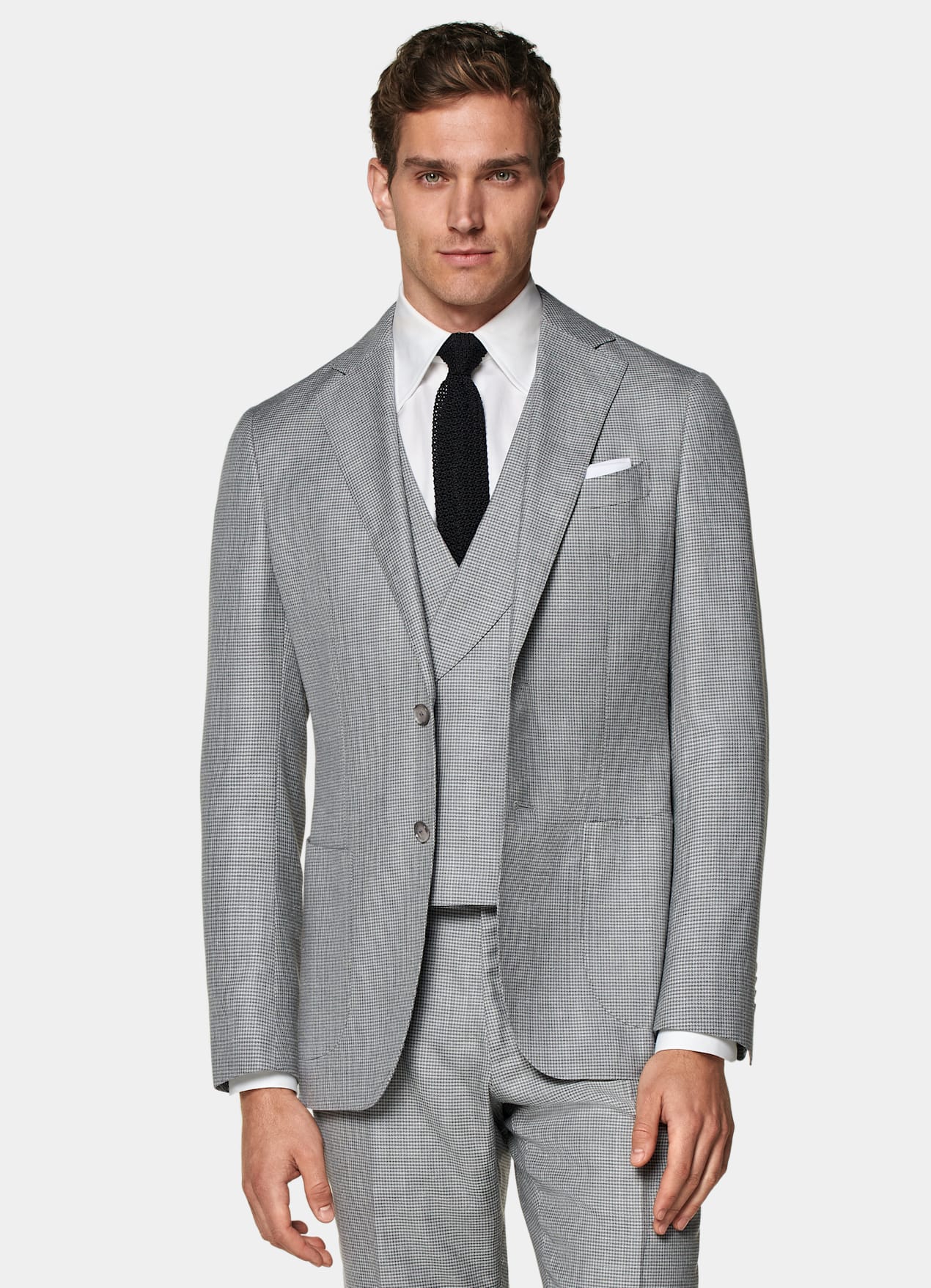 Costume trois pièces Havana coupe Tailored gris clair