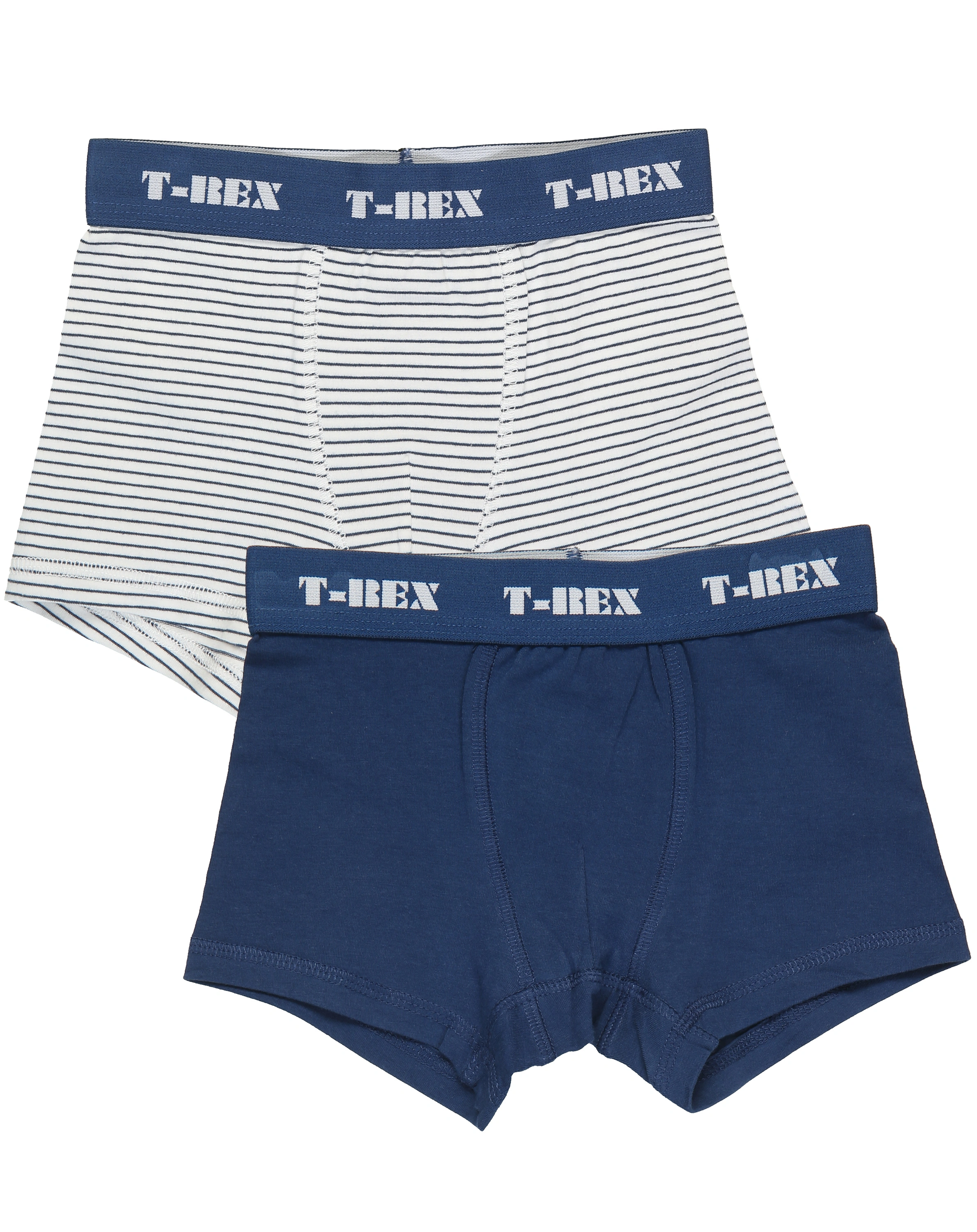 Boxershorts T-REX 2er-Pack in weiß/dunkelblau