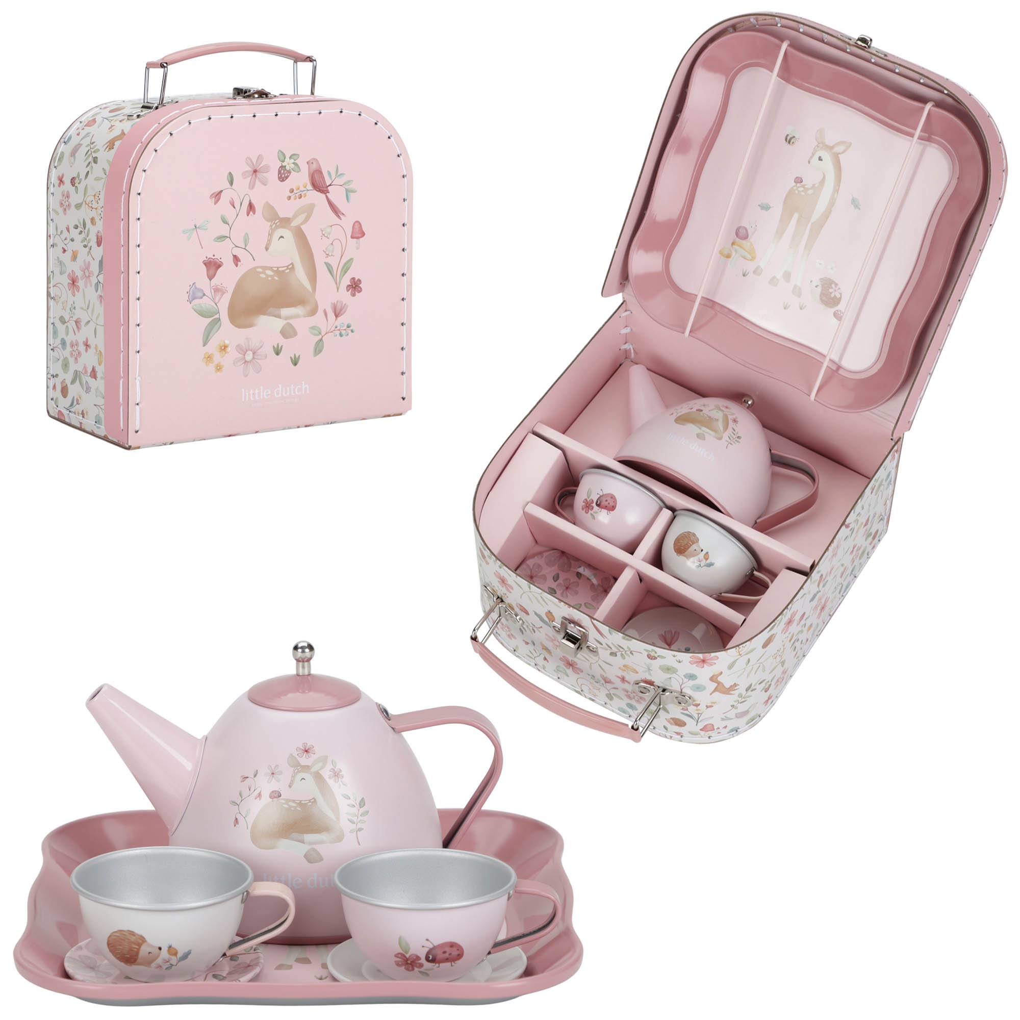 Little Dutch Fairy Garden Theeservies in koffer multi