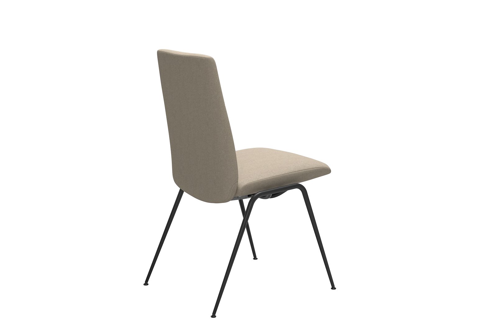 Chilli spisestol Tekstil Calido - Light Beige - Sort