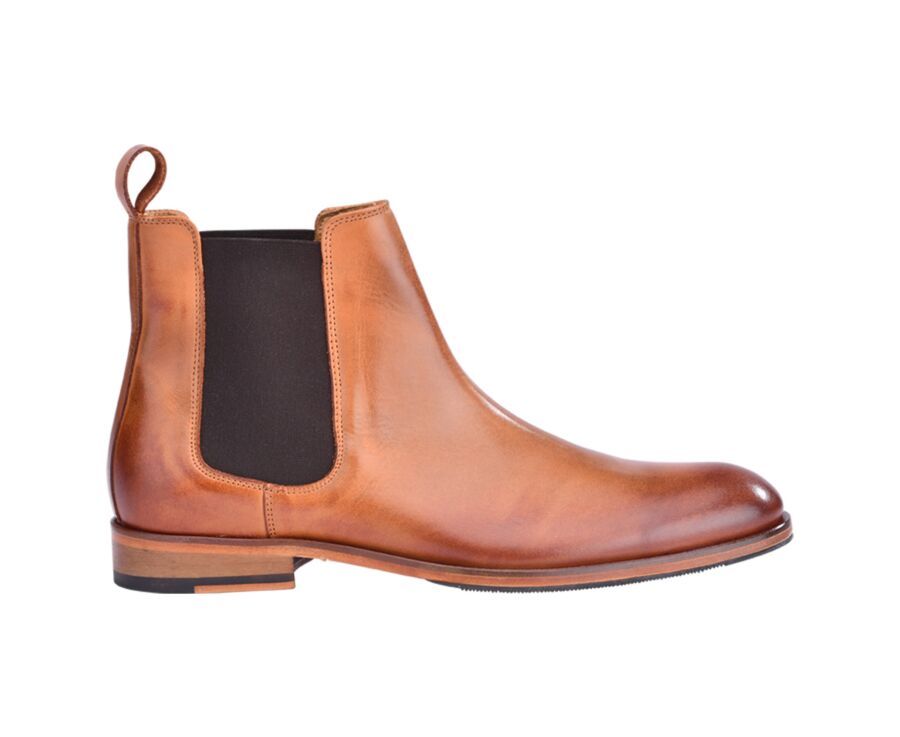 Chelsea boots homme Châtaigne Patiné - DAWSON II PATIN