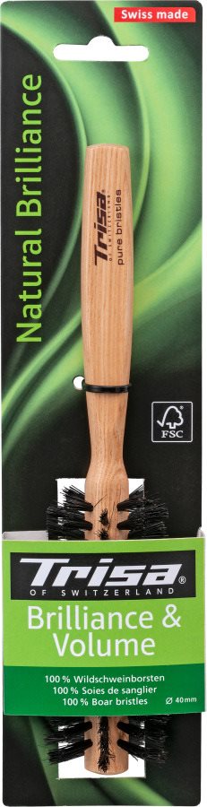 TRISA Natural Brilliance Haarbürste rund 1 Stk