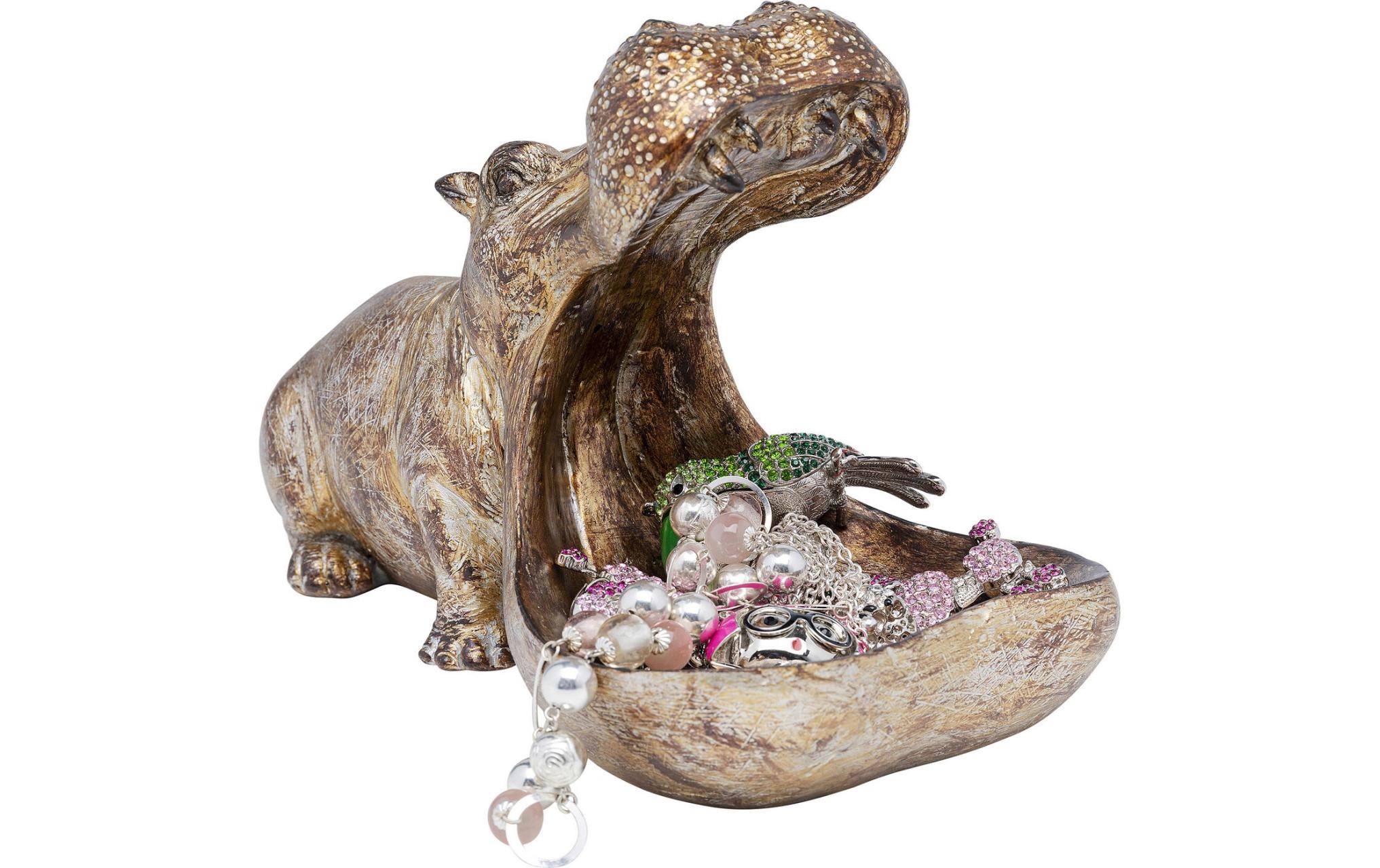 Kare Design Dekofigur »Hungry Hippo Gold«
