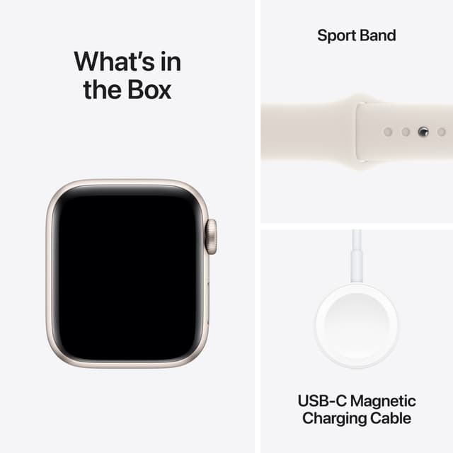 Apple Watch SE 2nd Gen 40mm GPS (Starlight Alu/Starlight sport band S/M)