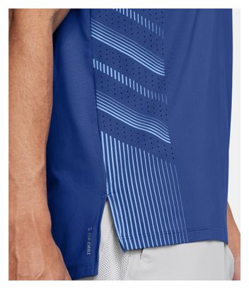Maillot manches courtes Under Armour Launch Elite Bleu Homme