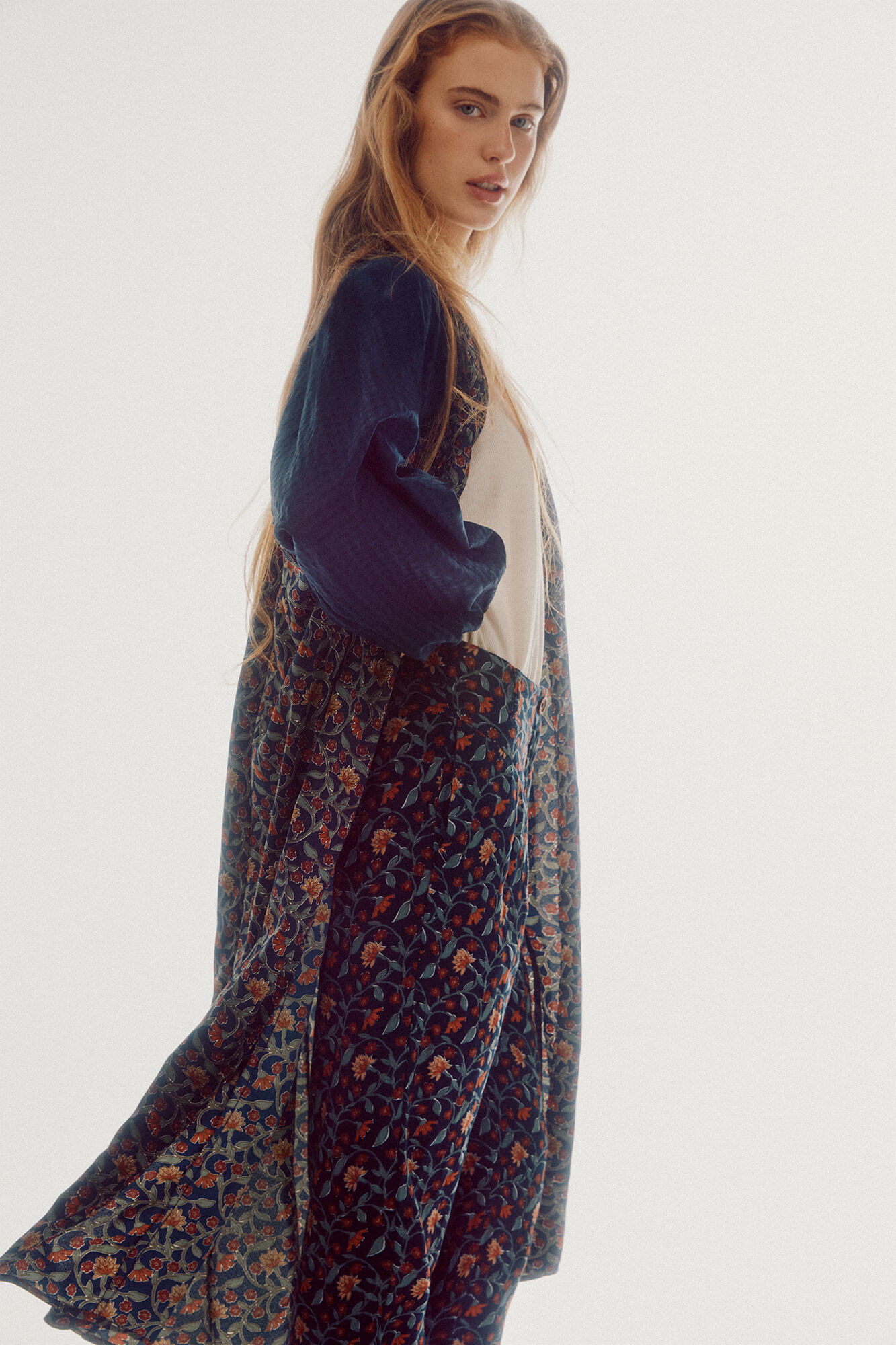 Caftan estampado - Estampa azul
