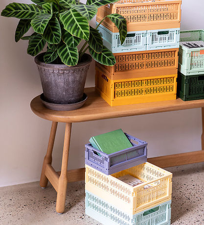 Made Crate Klappbox - Midi - 33x24x13 cm - Mustard
