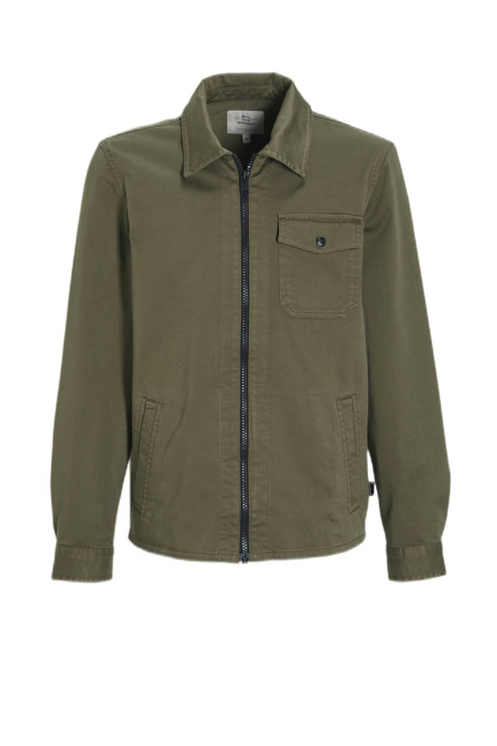Woolrich overhemd olijfgroen