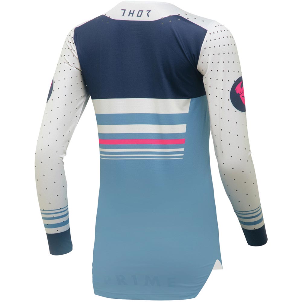 Thor Motocross - Maillot femme Prime Blaze Bleu / Bleu foncé / Blanc