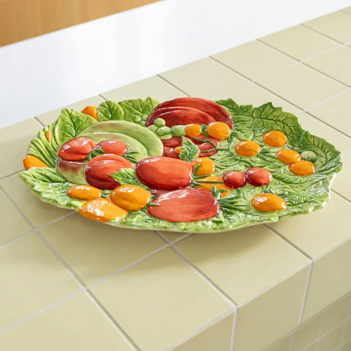 &klevering - Legume Servierplatte Tomate, 27 x 37,5 cm, mehrfarbig