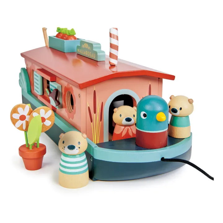 Tender Leaf Toys Péniche famille loutre