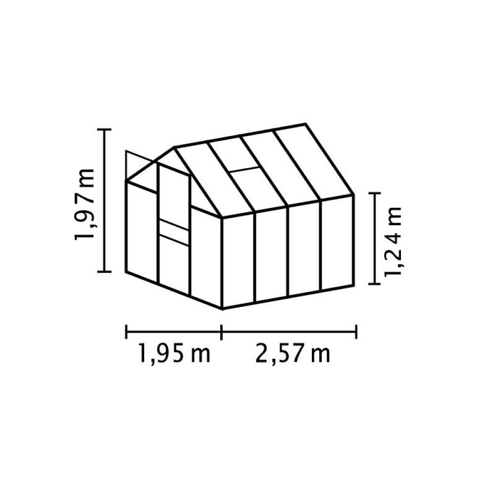 DRIVHUS VITAVIA VENUS 5000 ALU/POLY 5 M²