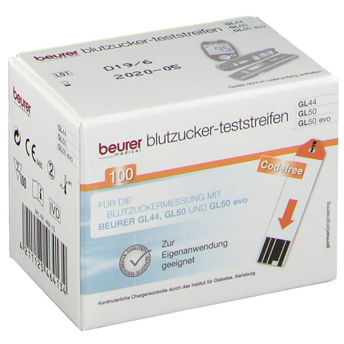 beurer Blutzucker Teststreifen GL 44/50