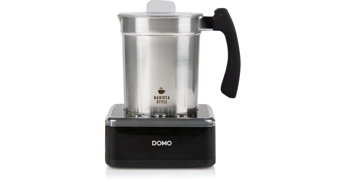 DomoMelkopschuimer DO717MF  (Inox/zwart)