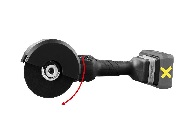 Accu-haakse slijper 20 V met accu en lader