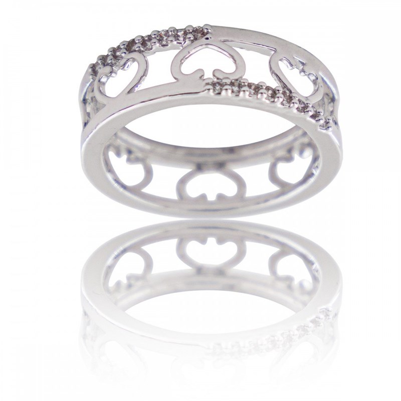 Bague Femme Rhodium COEURA