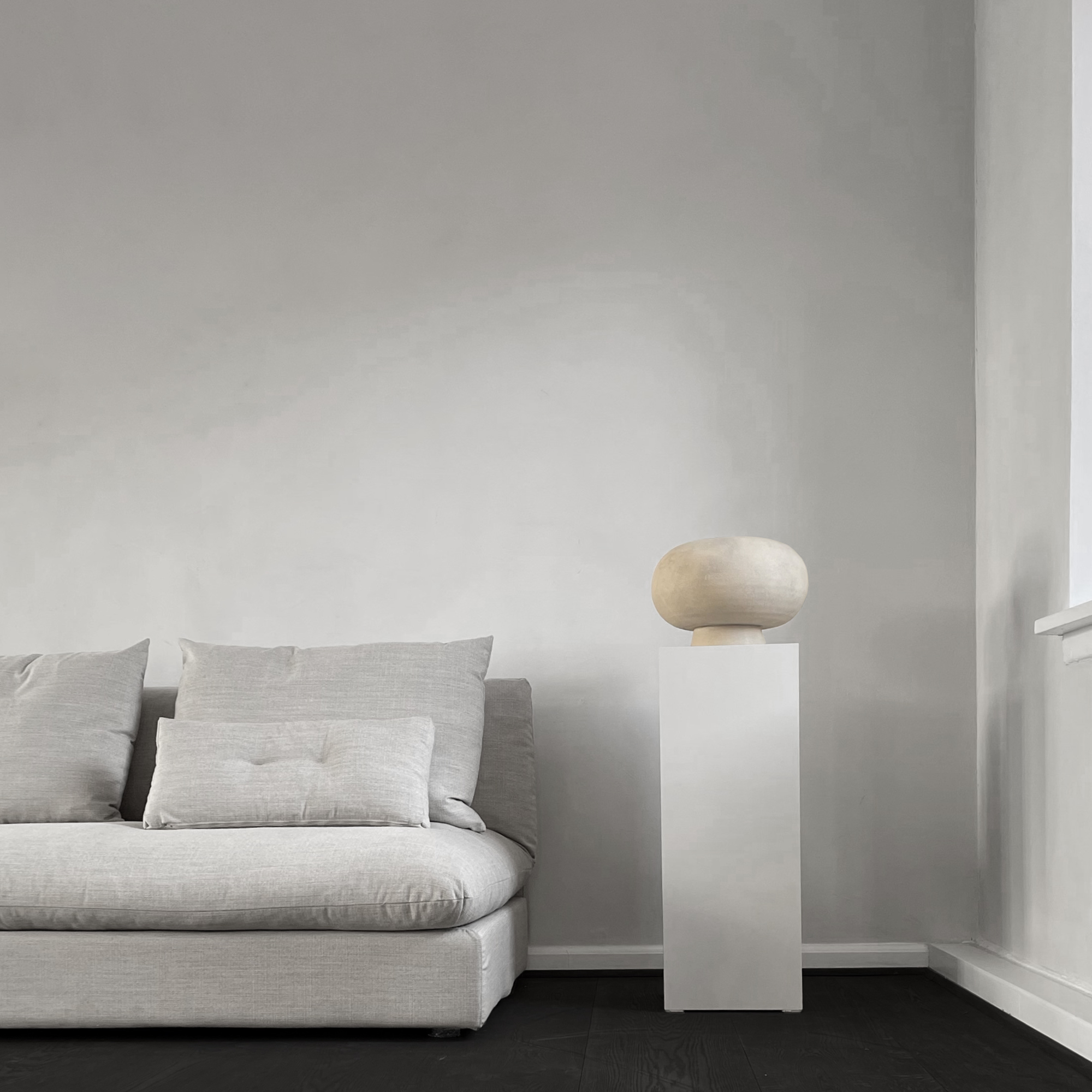 Kabin Vase Fat Black