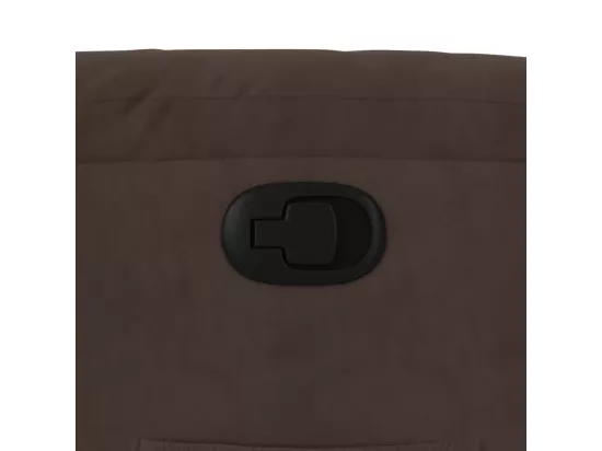 Fauteuil inclinable marron tissu microfibre