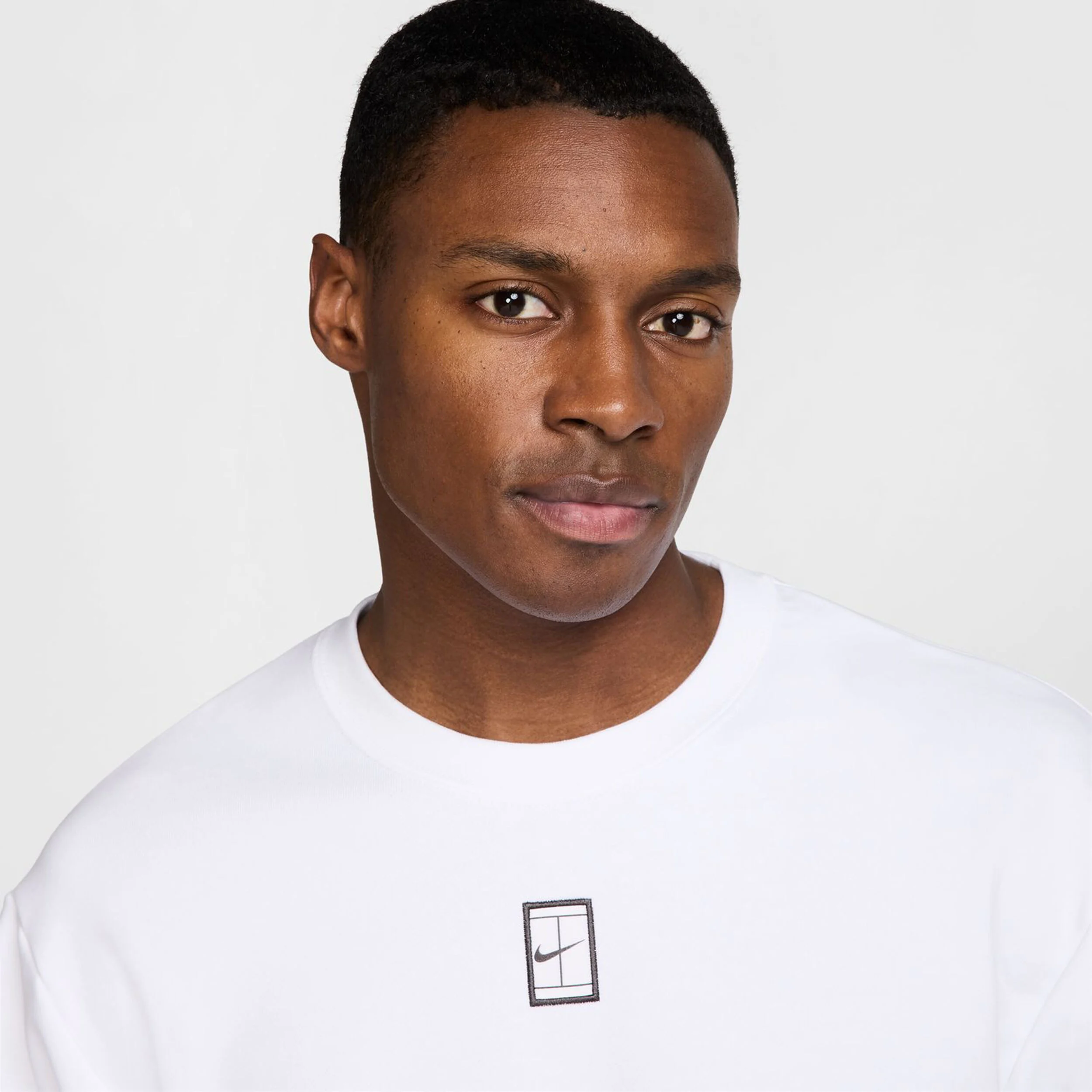 Nike Court Dri-Fit Fleece Heritage Sweat-shirt Hommes - Blanc