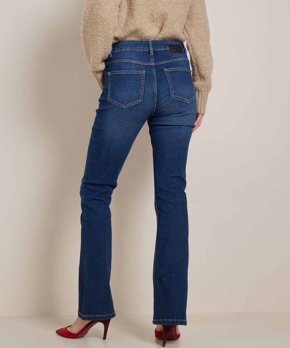 flared fit stretch jeans - noa