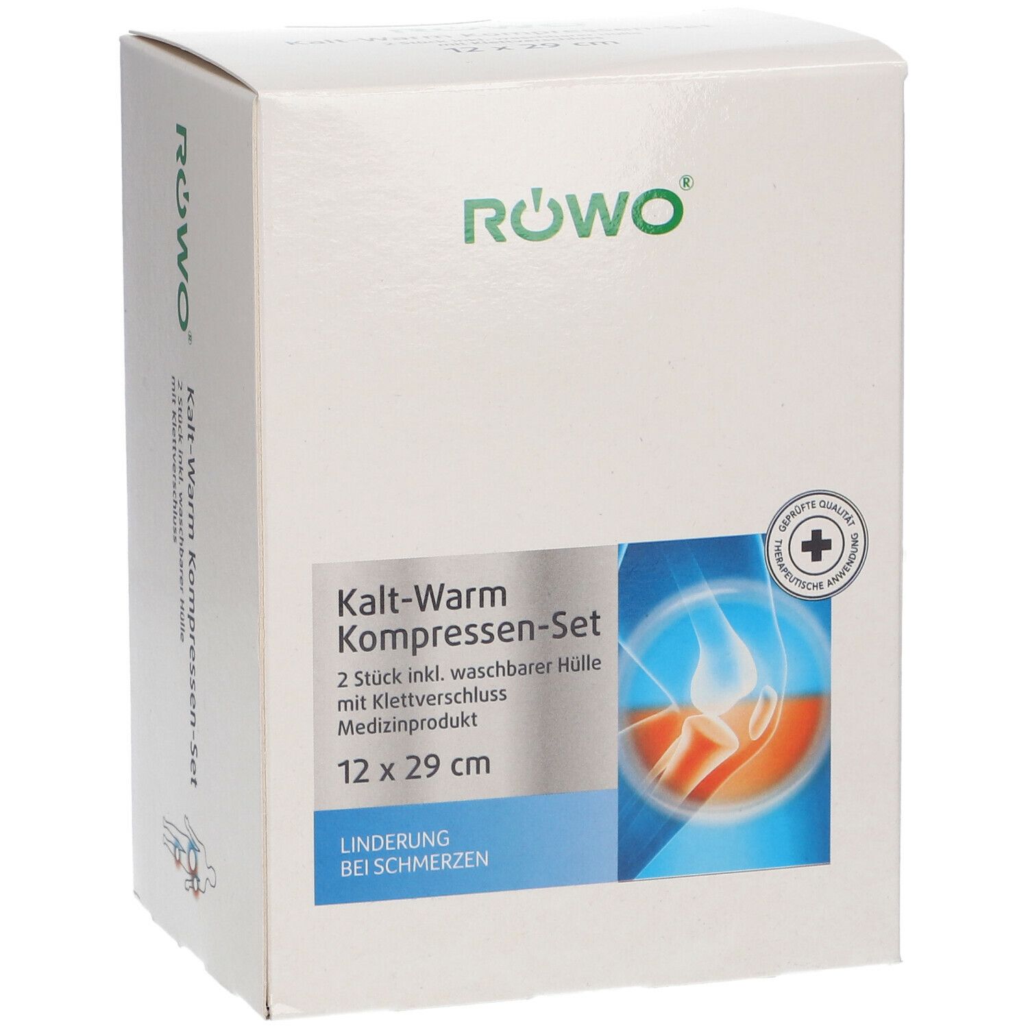 RÖWO® Kalt-Warm-Kompressen mit Klettbandage 12 x 29 cm