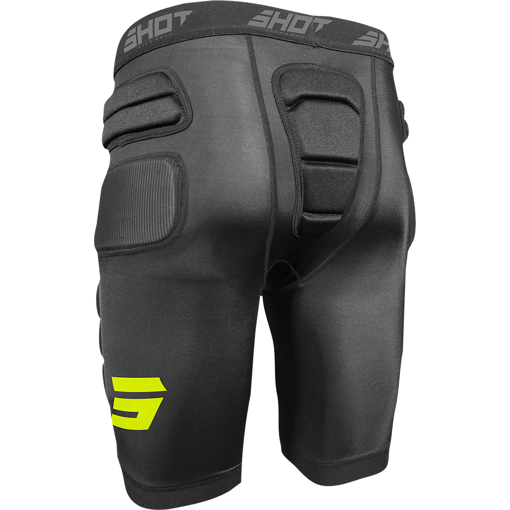 Shot - Short Interceptor 2.0 Noir / Jaune fluo