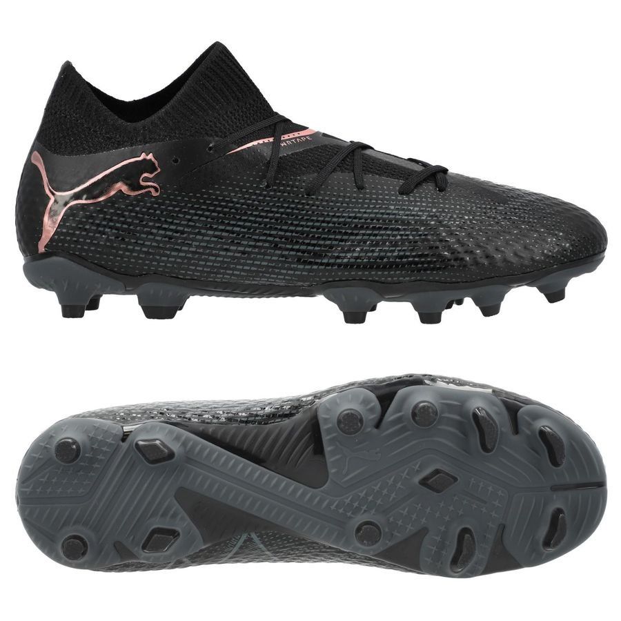 PUMA Future 7 Pro FG/AG Eclipse - Noir/Blanc Enfant