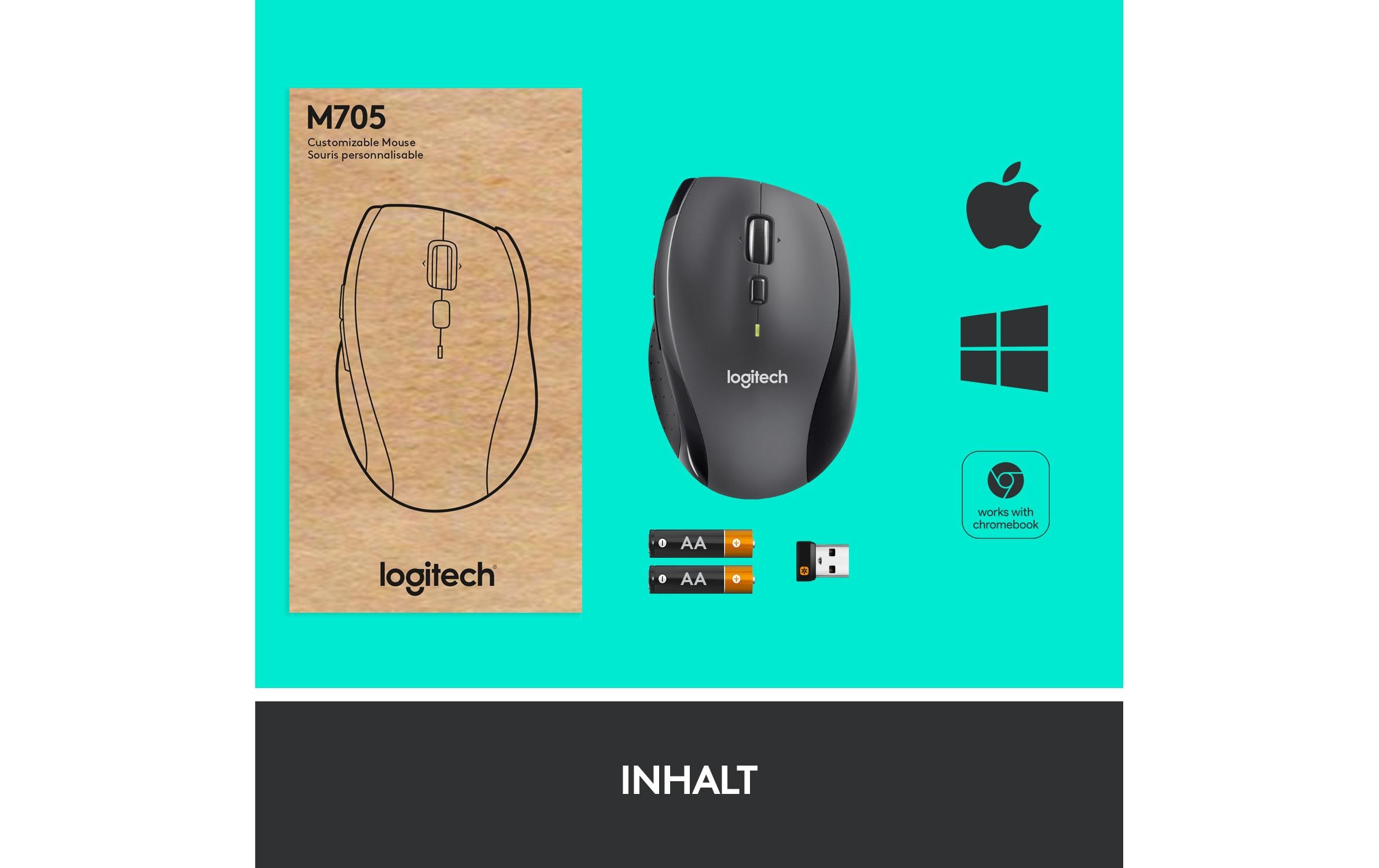 Maus M705 Marathon BulkAusdauernde Wireless-Maus