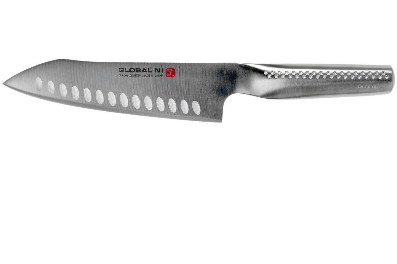 Global Ni GN-006 santoku/ groentemes met kuiltjes 18 cm