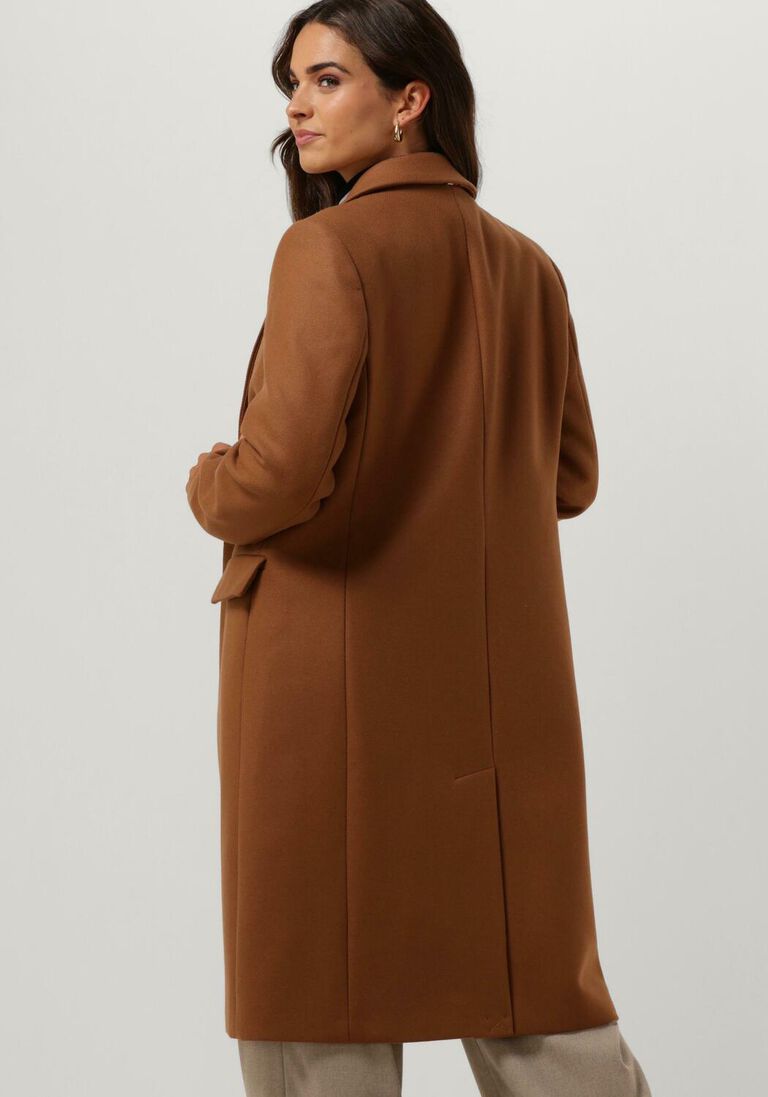 TOMMY HILFIGER cognac tommy hilfiger mantel wool blend classic coatd