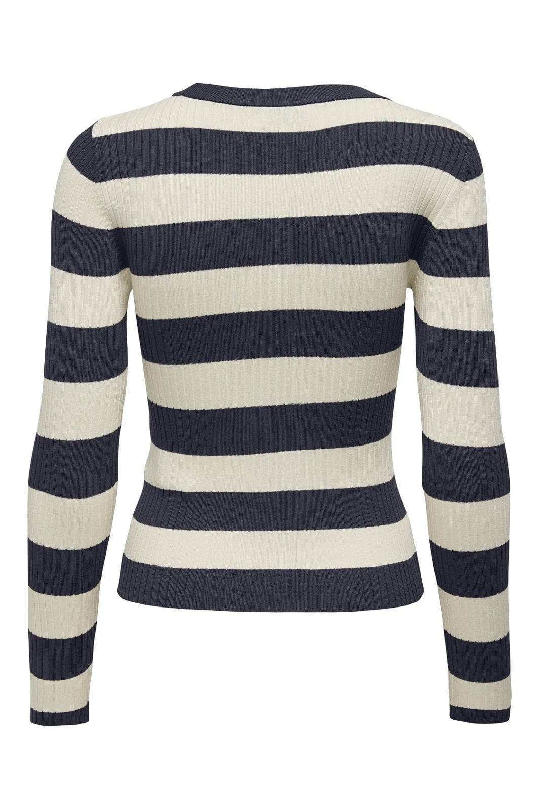JDY JDYplum L/S O-Neck Pullover Knt 4338851 sky captain w eggnog stripes